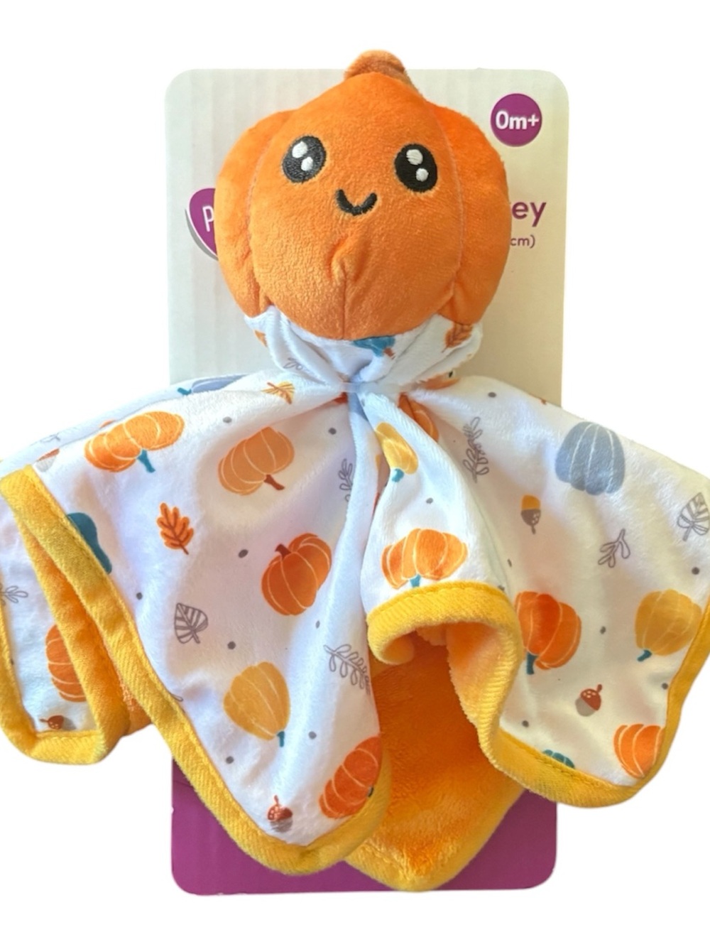 Parent's Choice - Pumpkin Lovey Security Blanket, 12"x 12”